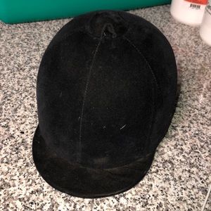 Black velvet English horse show helmet size 7